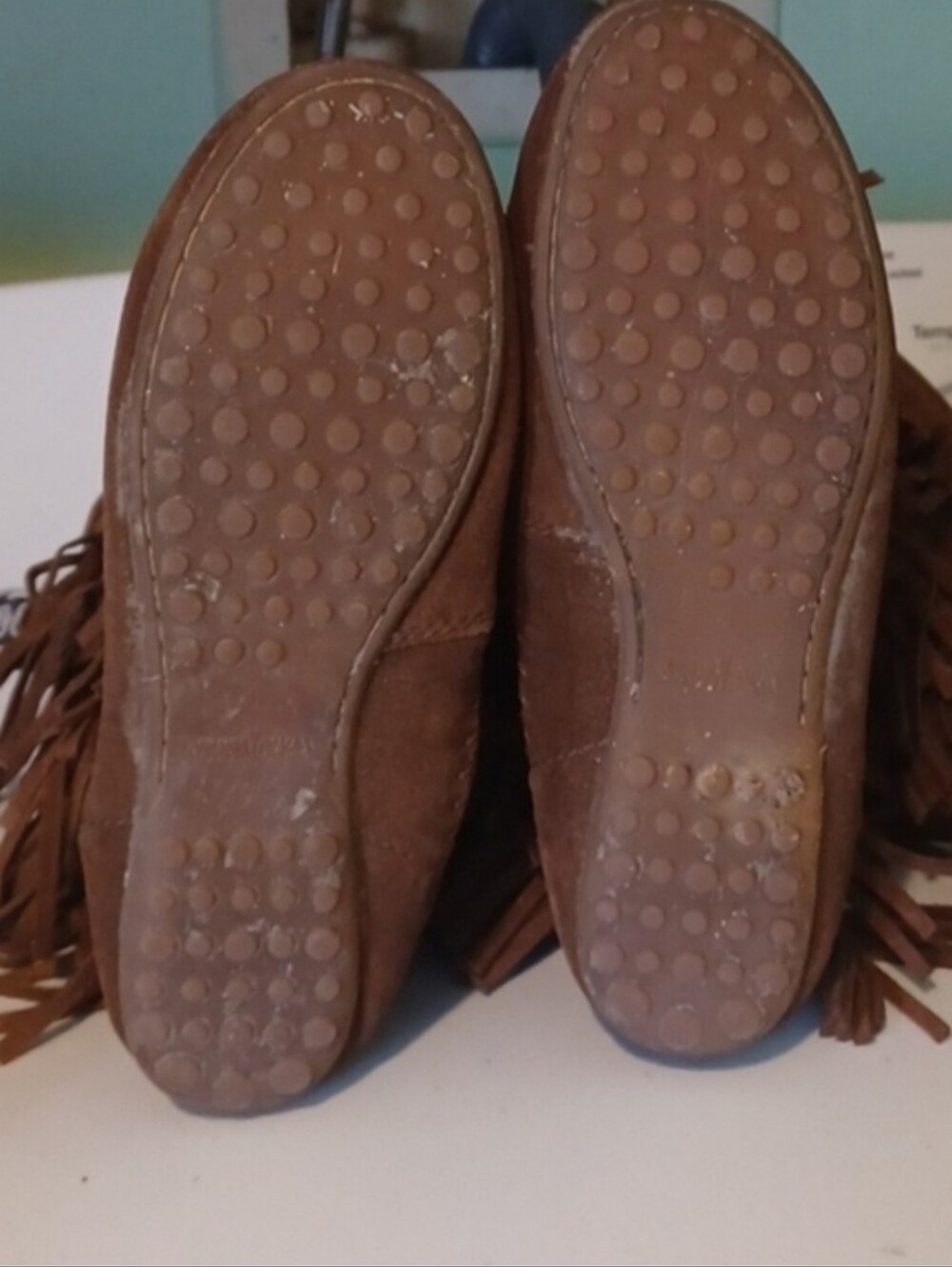 Fringed Suede Women’s Boot - Brown - Picture 6 of 8